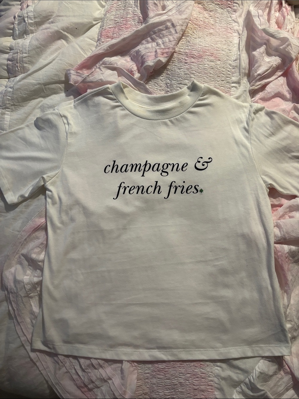 Kate Spade x Target Champagne & French Fries T Shirt XS